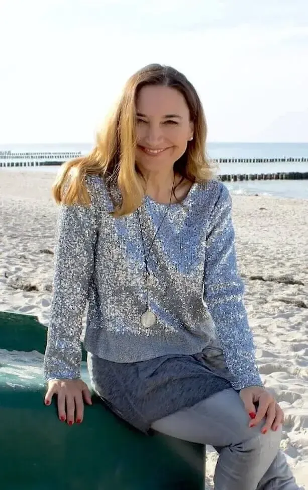 Peggy Patzschke am Strand